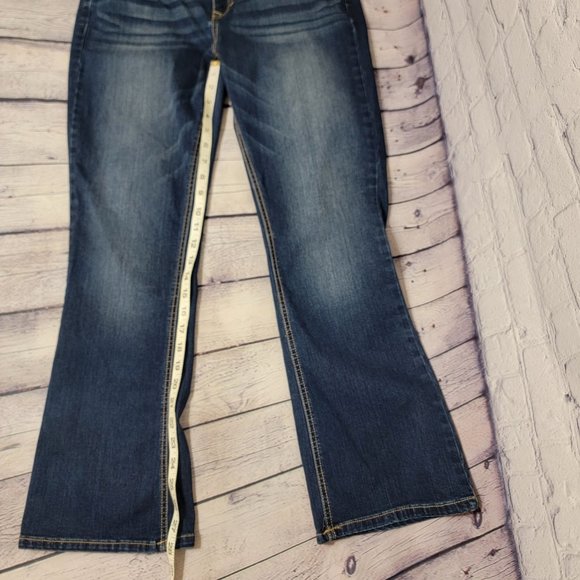 Aeropostale Boot Cut Short Jeans Size 12 - Picture 3 of 6